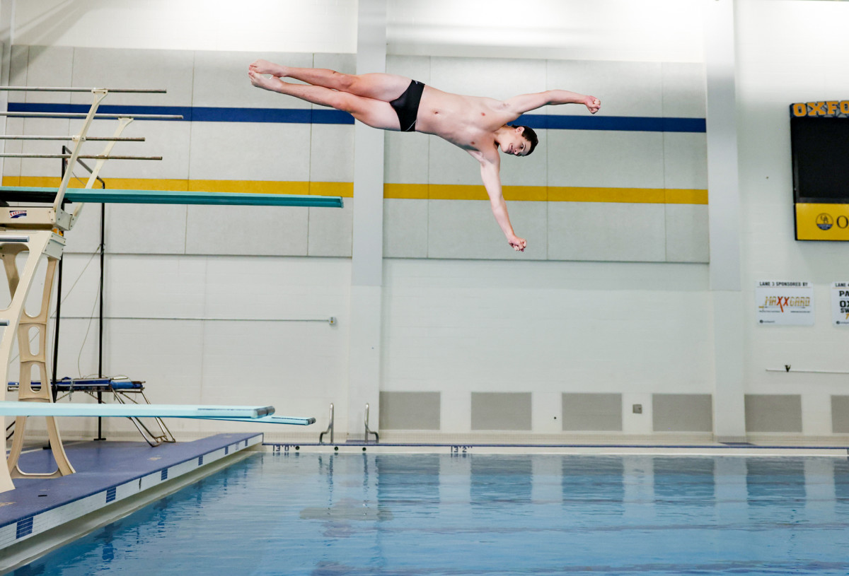 Away from school, Keegan still made it all the way to state, where he finished 23rd in the one-meter.